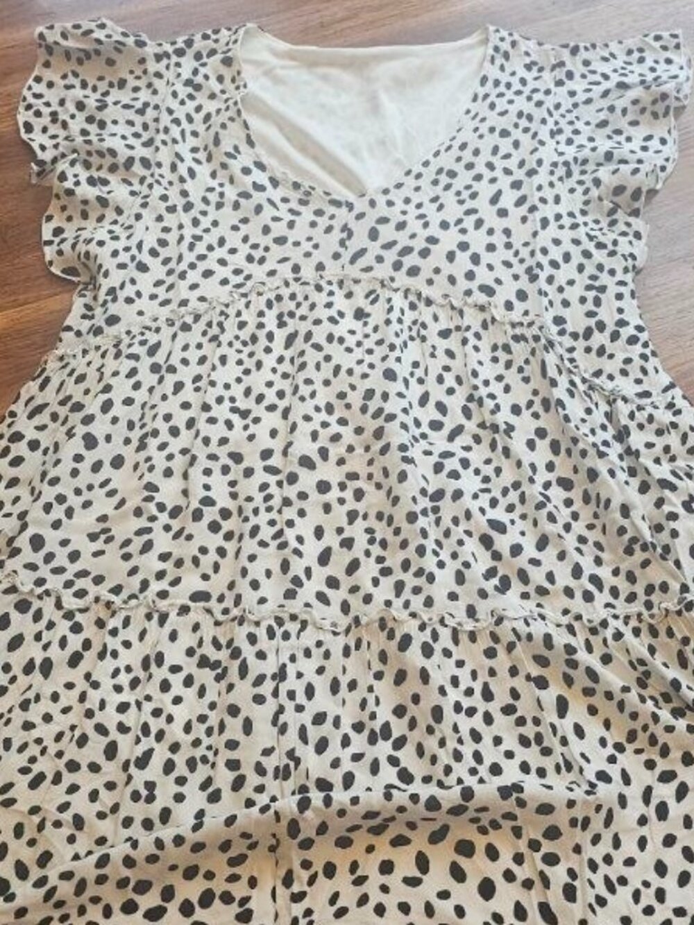 Altar'd State Dress Women Size L - Cream and Black in Color